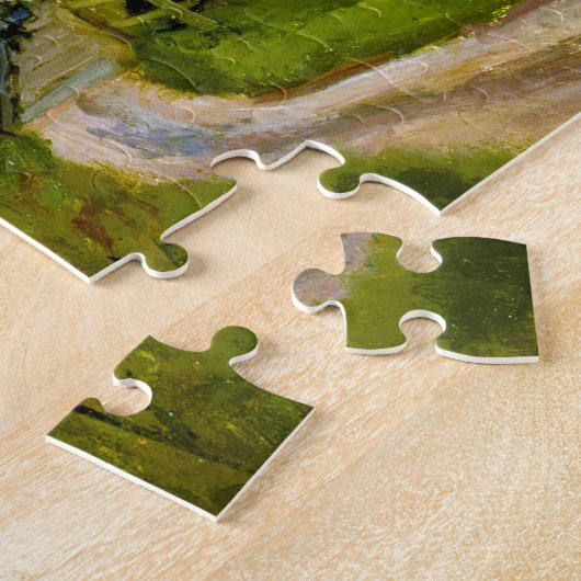 Windmills nabij Zaandam Monet Fine Art Legpuzzel (Zijkant)