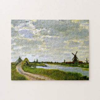Windmills nabij Zaandam Monet Fine Art Legpuzzel
