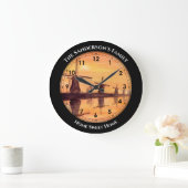 Windmills Sunset Kinderdijk - Waterverf verf  Grote Klok (Huis)