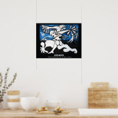 "Windmills van een Master Mind" door Zermeno Poster (Keuken)