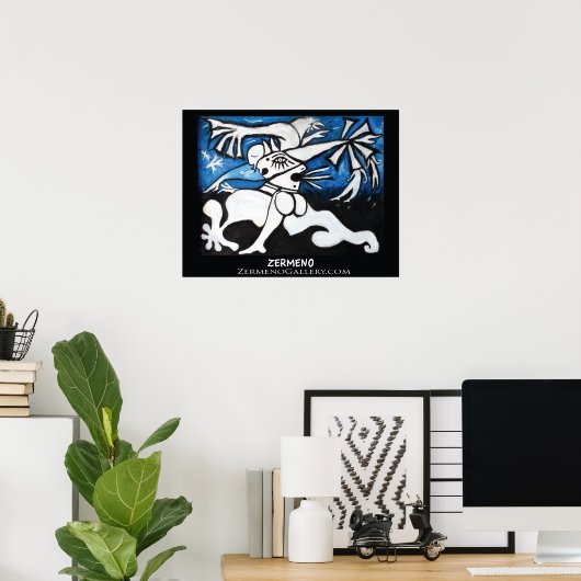 "Windmills van een Master Mind" door Zermeno Poster (Thuiskantoor)