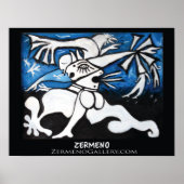 "Windmills van een Master Mind" door Zermeno Poster (Voorkant)