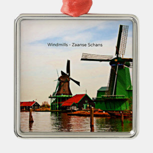 Windmills-Zaanse Schans Metalen Ornament