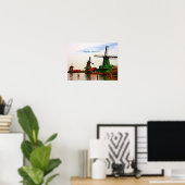Windmills-Zaanse Schans Poster (Thuiskantoor)