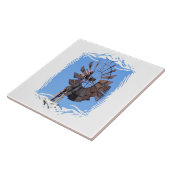 Windmolen 1 tegeltje (Zijkant)