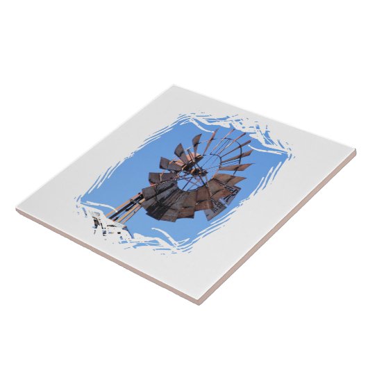 Windmolen 1 tegeltje (Zijkant)