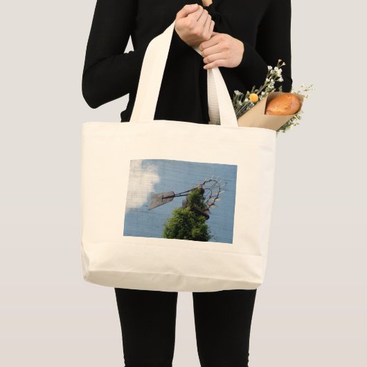 Windmolen 2 grote tote bag (Voorkant (product))