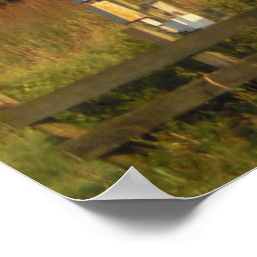 Windmolen 3 kleurenafdrukken poster (Hoek)