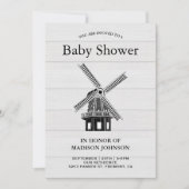  Windmolen Baby shower Kaart (Voorkant)