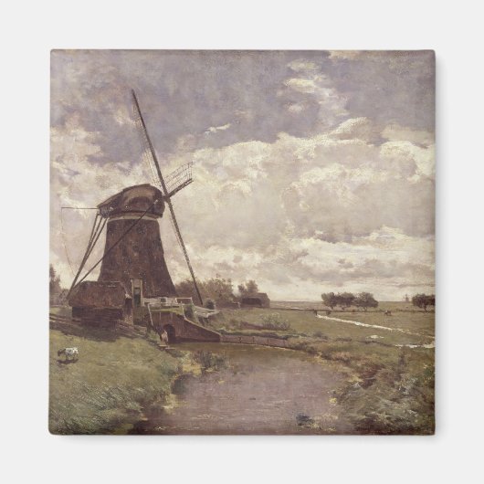 Windmolen bij Leidschendam Magneet (Voorkant)