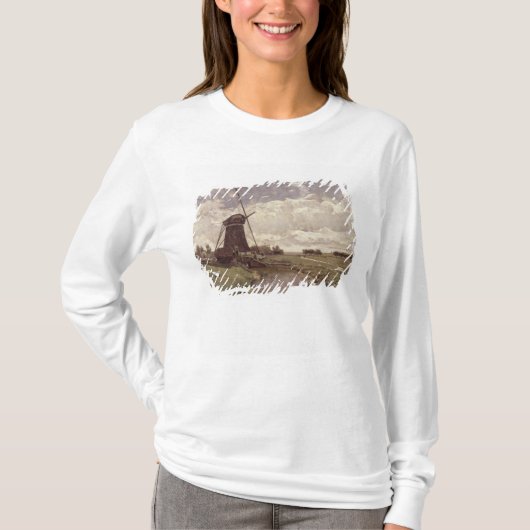 Windmolen bij Leidschendam T-shirt (Voorkant)