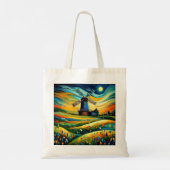 Windmolen bij nacht 8 tote bag (Achterkant)