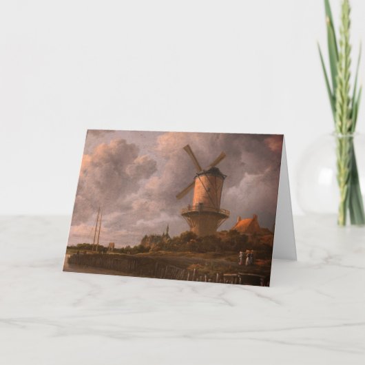 Windmolen bij Wijk bij Duurstede: Blank Kaart (Voorkant)