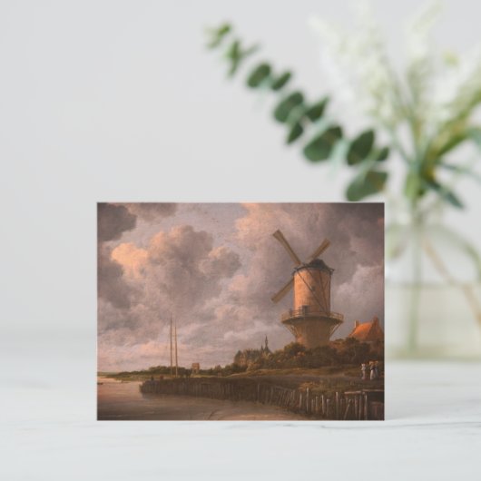 Windmolen bij Wijk bij Duurstede: Briefkaart (Staand voorkant)
