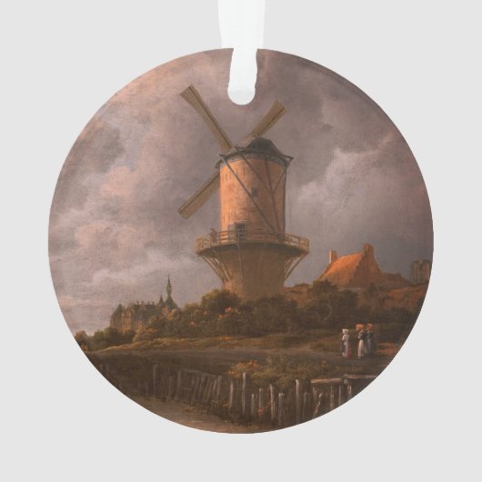Windmolen bij Wijk bij Duurstede: Ornament (achterkant)