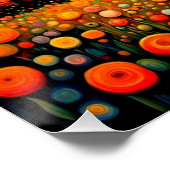 Windmolen bij zonsondergang 2 perfect poster (Hoek)