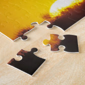 Windmolen bij zonsondergang, Sinton, Texas, USA Legpuzzel (Zijkant)