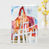 Windmolen Boerderij Blank Kaart (Gele Bloem)