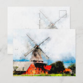 Windmolen Briefkaart (Voorkant / Achterkant)