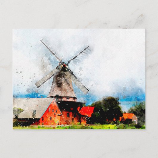 Windmolen Briefkaart (Voorkant)