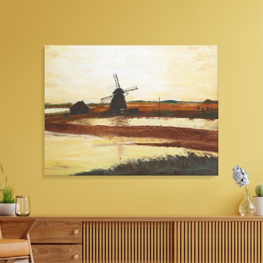 Windmolen Canvas Afdruk (Insitu (Woonkamer))
