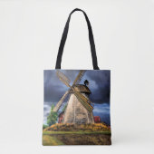 windmolen-Canvas tas (Voorkant)