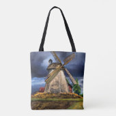 windmolen-Canvas tas (Achterkant)