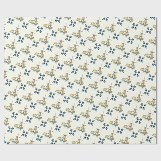 Windmolen, Delfts Kijk, Cadeaupapier (Vlak)