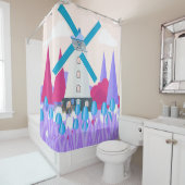 Windmolen Douchegordijn (In situ)