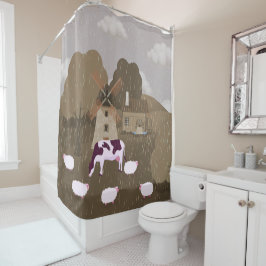 Windmolen Douchegordijn