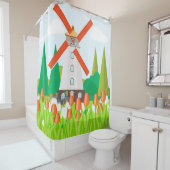 Windmolen Douchegordijn (In situ)