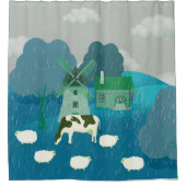 Windmolen Douchegordijn (Voorkant)