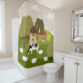 Windmolen Douchegordijn (In situ)