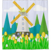 Windmolen Douchegordijn (Voorkant)