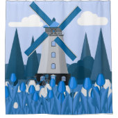 Windmolen Douchegordijn (Voorkant)