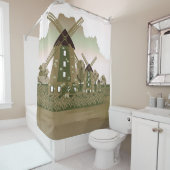 Windmolen Douchegordijn (In situ)