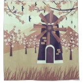 Windmolen Douchegordijn (Voorkant)