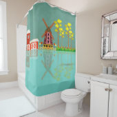 Windmolen Douchegordijn (In situ)