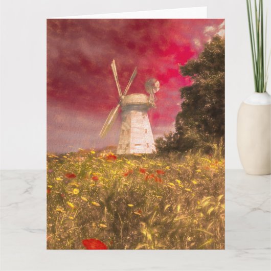 Windmolen dromen Art Vista Kaart (Voorkant)
