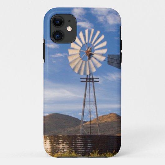 Windmolen en dam in de Karoo bij zonsopgang Case-Mate iPhone Case (Achterkant)
