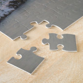 Windmolen en hek tijdens de winterzonsopgang legpuzzel (Zijkant)