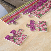 Windmolen en kleurrijke Tulpen Amsterdam Nederland Legpuzzel (Zijkant)