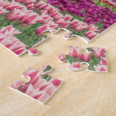 Windmolen en kleurrijke Tulpen Amsterdam Nederland Legpuzzel (Zijkant)