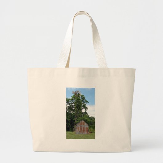 Windmolen en schenkel grote tote bag (Voorkant)