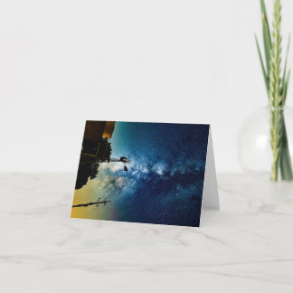 Windmolen en sterren bedankkaart