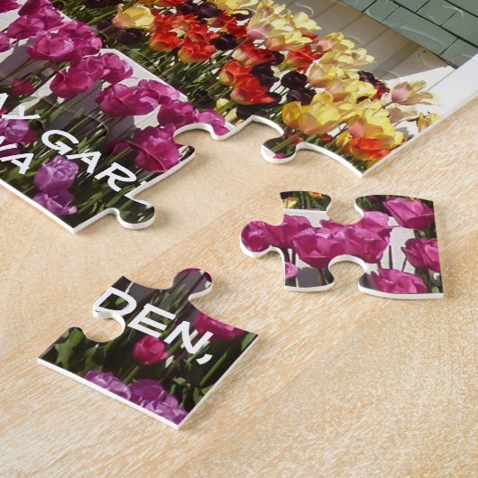 Windmolen en Tulpen (Skagit Valley) Legpuzzel (Zijkant)