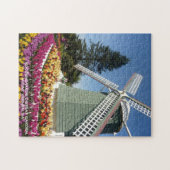 Windmolen en Tulpen (Skagit Valley) Legpuzzel (Horizontaal)