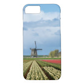 Windmolen en tulpenlandschap iPhone 7 hoesje (Achterkant)