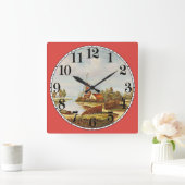 Windmolen en water vierkante klok (Huis)