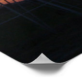 Windmolen en westerne Kansas Sunset Poster (Hoek)